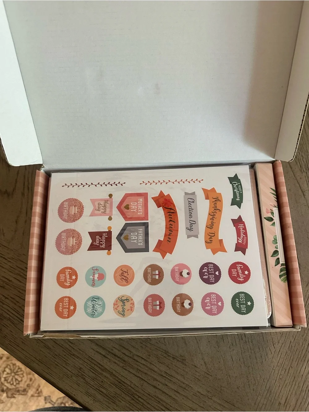 Pink Dotted Journal Kit - 61 Elements
